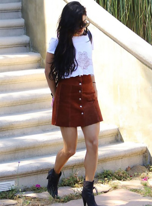 Vanessa Hudgens Leather Skirt