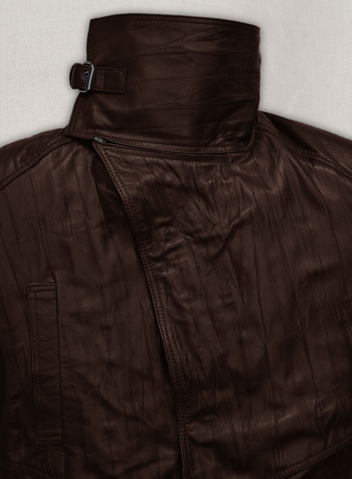 Wrinkled Brown Ryan Gosling Blade Runner 2049 Long Coat - Click Image to Close