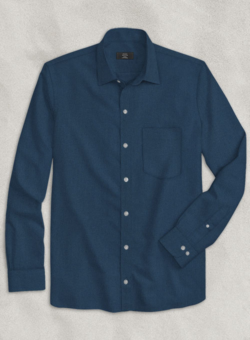 Air Blue Stretch Poplene Shirt