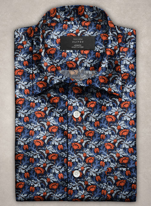 Bloom Cupro Shirt - Half Sleeves