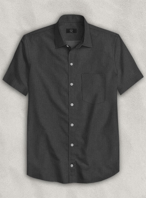 Carbon Luxury Twill Shirt - Half Sleeves