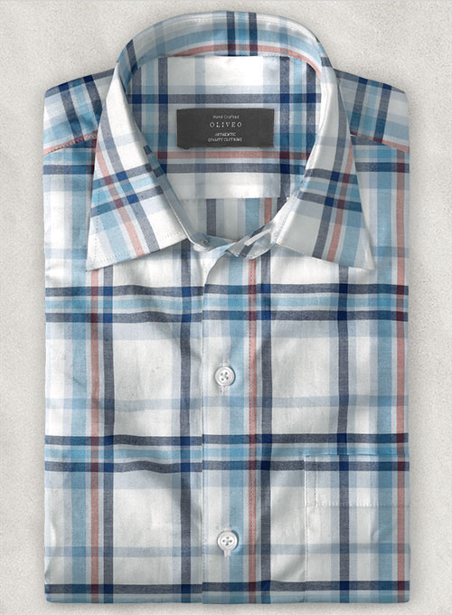 Cotton Stretch Scalzo Shirt - Half Sleeves