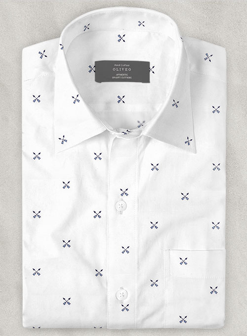 Cotton Stretch Arrow Shirt - Half Sleeves