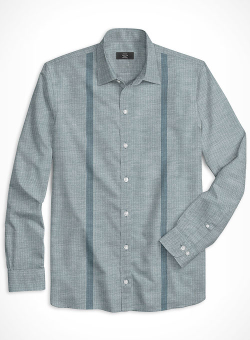 Cotton Stretch Herringbone Annah Shirt - Full Sleeves