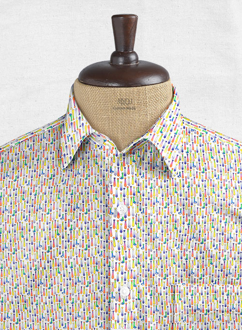 Cotton Tie World Shirt - Half Sleeves