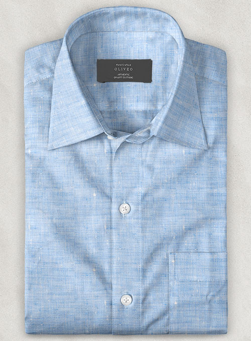 Dublin Blue Linen Shirt