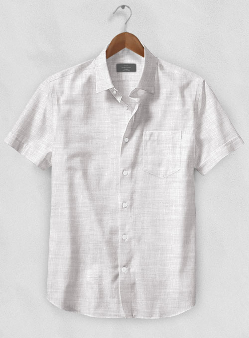 Dublin Fawn Linen Shirt - Half Sleeves