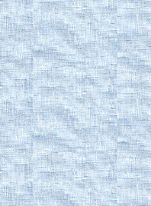 Dublin Sky Blue Linen Shirt - Half Sleeves - Click Image to Close