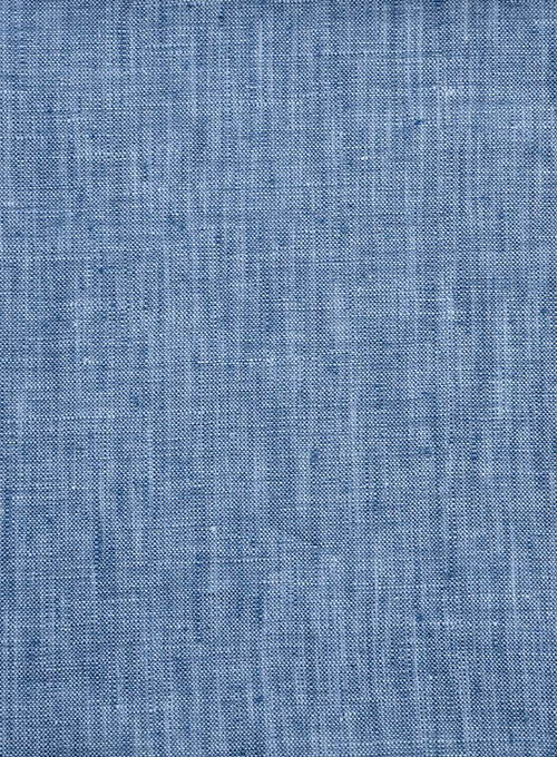Dublin Ink Blue Linen Shirt - Click Image to Close