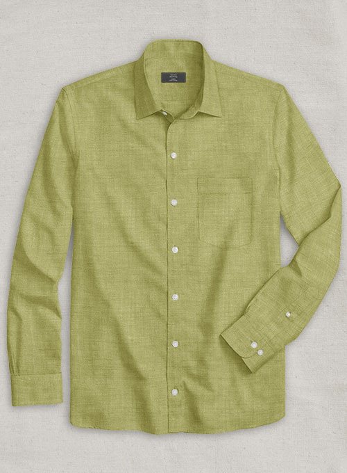 Dublin Spring Green Linen Shirt
