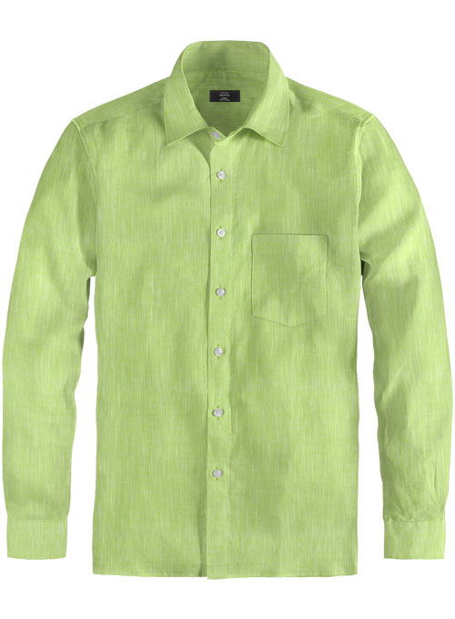 Egypt Green Cotton Shirt - Full Sleeves