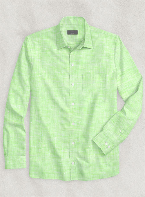 European Light Green Shirt - Full Sleeves
