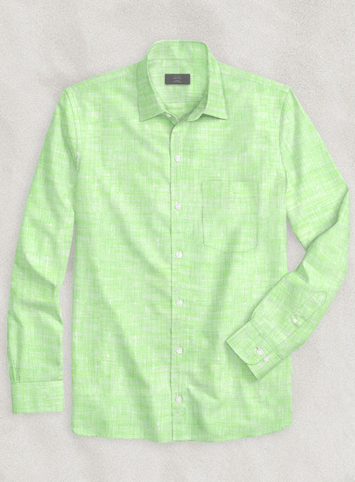 European Light Green Shirt - Full Sleeves - Click Image to Close