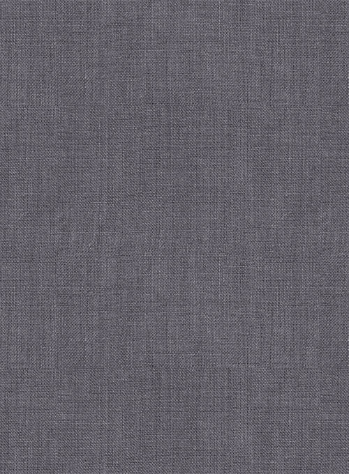 European Haze Purple Linen Shirt- Full Sleeves - Click Image to Close