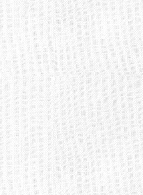 European White Linen Shirt - Half Sleeves - Click Image to Close
