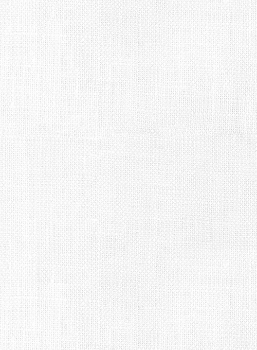 European White Linen Shirt - Half Sleeves