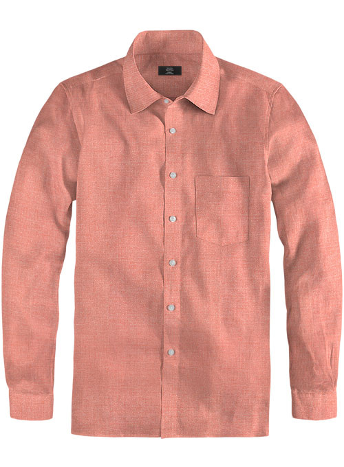 Giza Fazer Pink Cotton Shirt - Full Sleeves