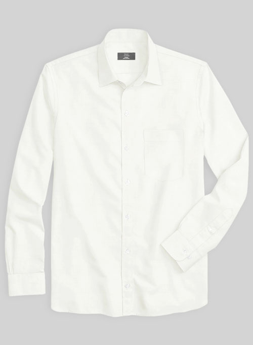 Giza Ivory Cotton Shirt- Full Sleeves - Click Image to Close