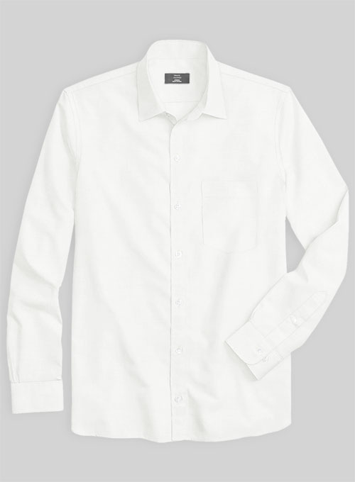 Giza Ivory Cotton Shirt- Full Sleeves