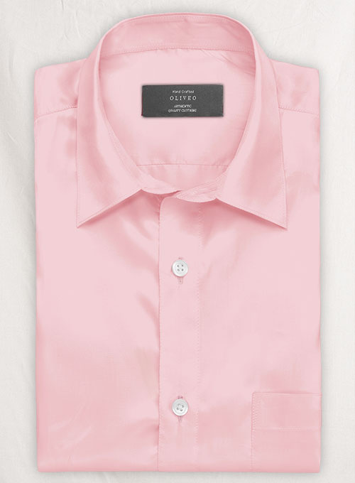 Giza Light Pink Cotton Shirt- Full Sleeves