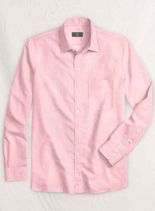 Giza Light Pink Cotton Shirt- Full Sleeves