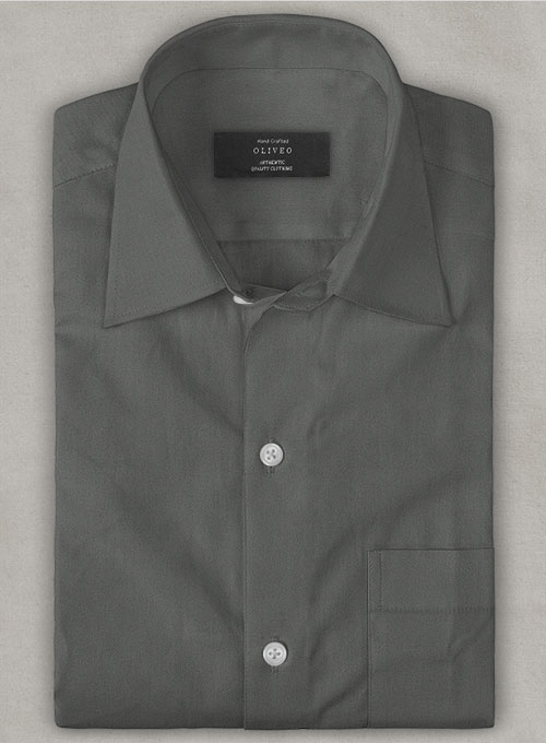 Graphite Stretch Poplene Shirt - Half Sleeves - Click Image to Close