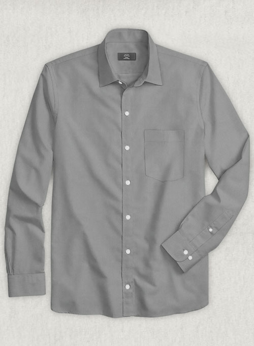 Gray Stretch Twill Shirt - Click Image to Close