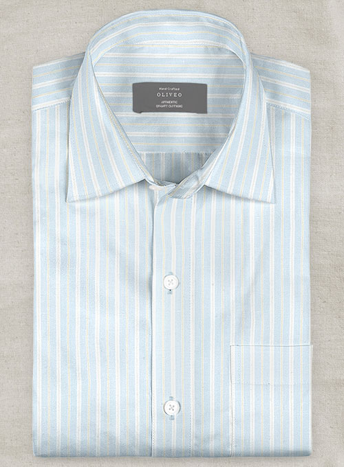 Italian Cotton Esca Shirt - Half Sleeves - Click Image to Close