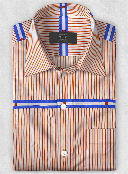 Italian Cotton Carnival Shirt - Half Sleeves