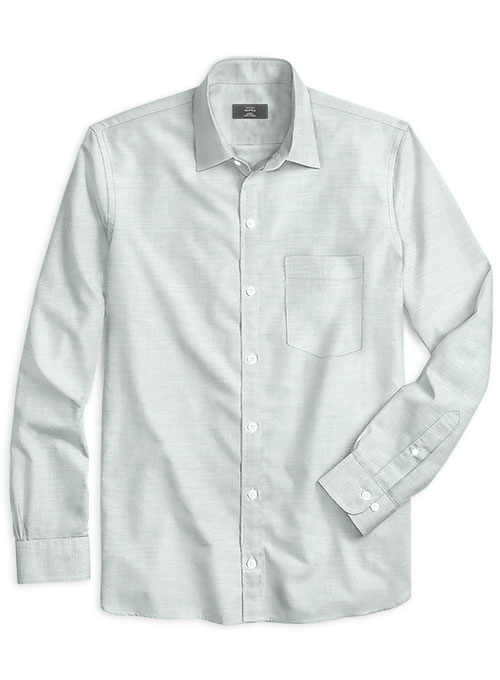 Italian Cotton Zod Light Gray Shirt - Click Image to Close