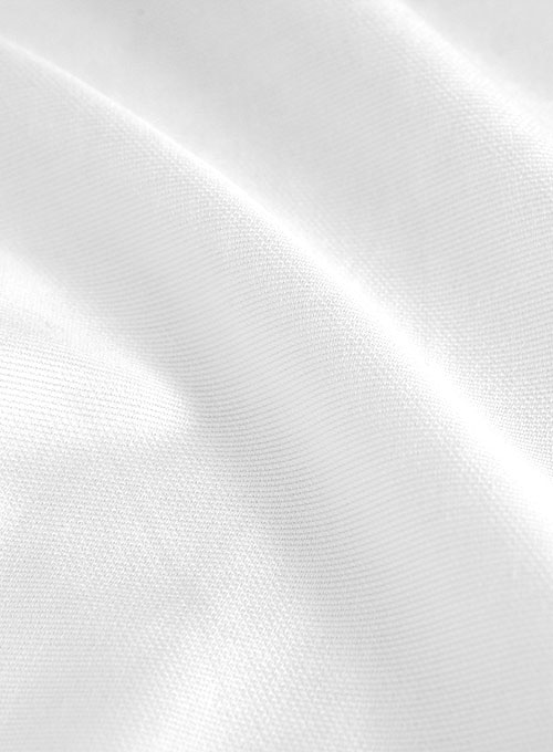 Italian Cotton Dobby Edvigo White Shirt - Half Sleeves - Click Image to Close