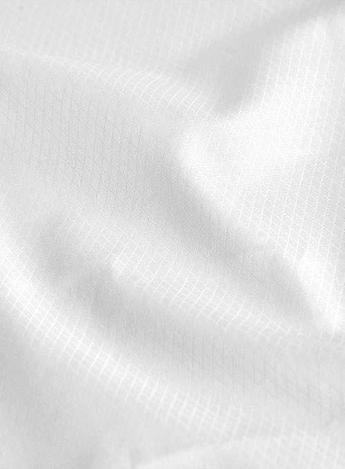 Italian Cotton Dobby Ordaz White Shirt - Half Sleeves - Click Image to Close
