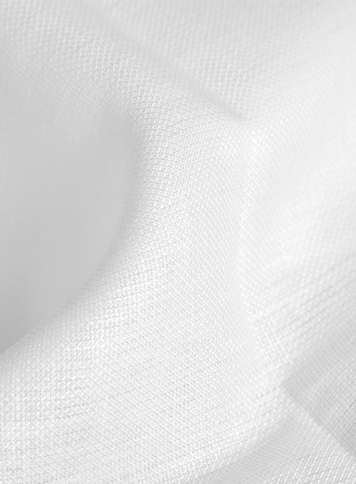 Italian Cotton Dobby Orlini White Shirt - Full Sleeves