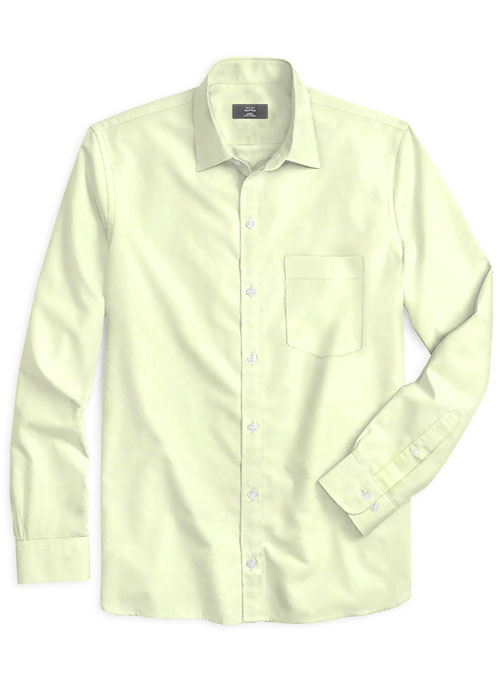 Italian Cotton Lemon Shirt - Click Image to Close