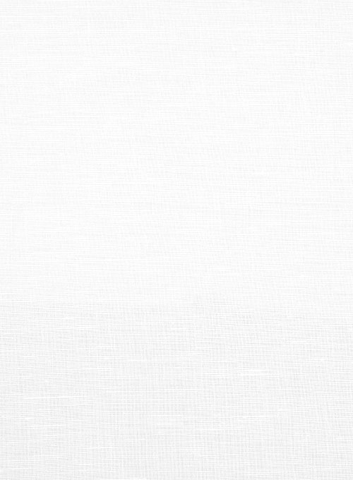 Italian Cotton Linen Tuia White Shirt - Full Sleeves