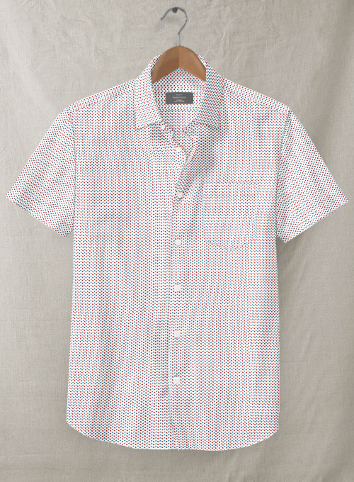 Italian Cotton Peatro Shirt - Half Sleeves
