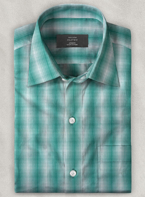 Italian Cotton Piola Shirt - Half Sleeves - Click Image to Close