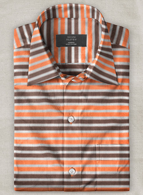 Italian Cotton Terazi Shirt - Half Sleeves