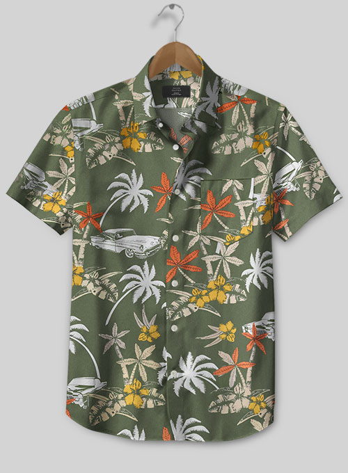 Italian Cotton Jamaica Shirt- Half Sleeves