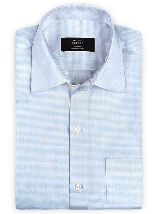 Italian Light Blue Chambray Shirt