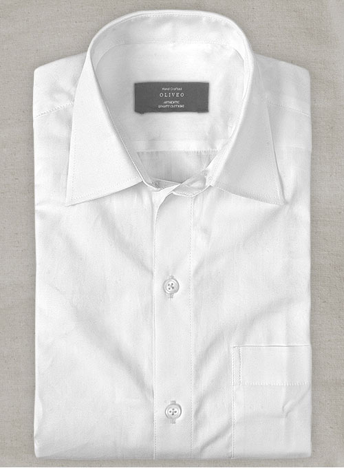 Italian Voile Cotton White Shirt - Full Sleeves