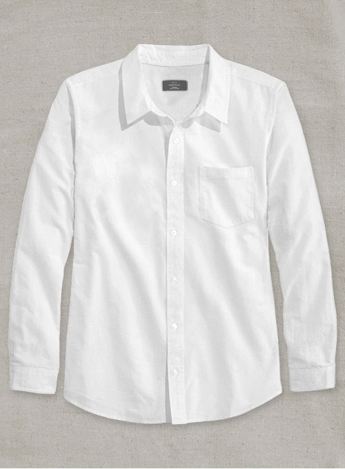 Italian Voile Cotton White Shirt - Full Sleeves