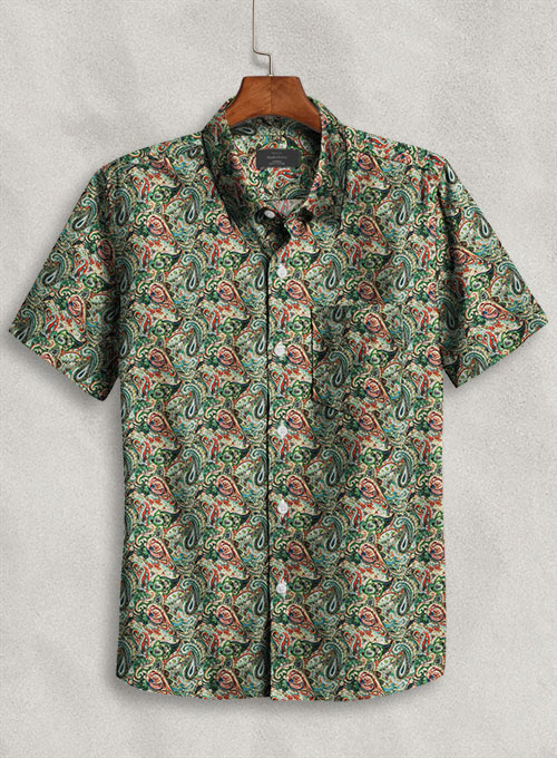 Italian Linen Arnero Shirt - Half Sleeves