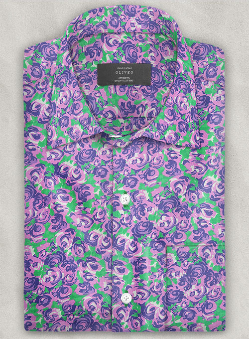 Italian Linen Loma Shirt - Half Sleeves