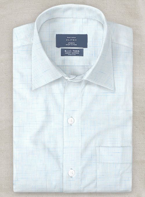 S.I.C. Tess. Italian Cotton Peolo Shirt - Half Sleeves - Click Image to Close