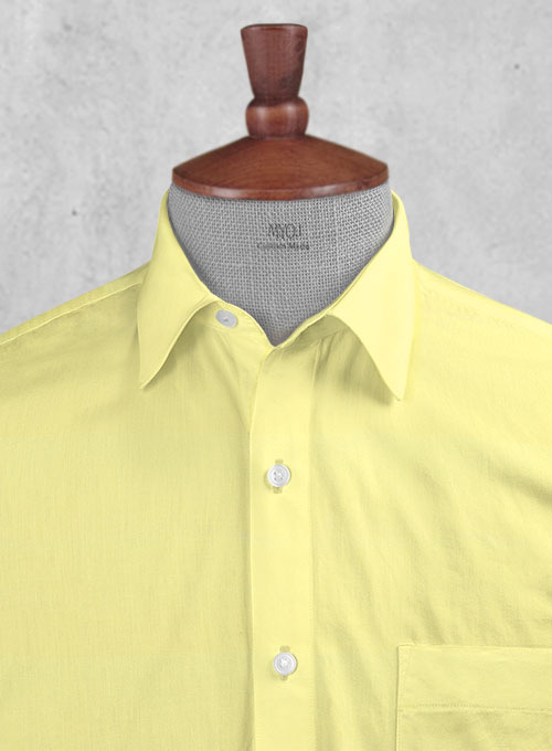 Lemon Poplene Shirt - Half Sleeves