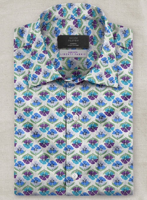 Liberty Purin Cotton Shirt - Half Sleeves