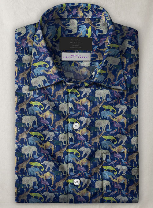 Liberty Egrini Cotton Shirt- Half Sleeves