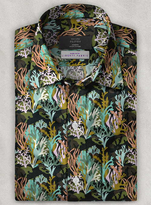 Liberty Fusana Cotton Shirt - Half Sleeves