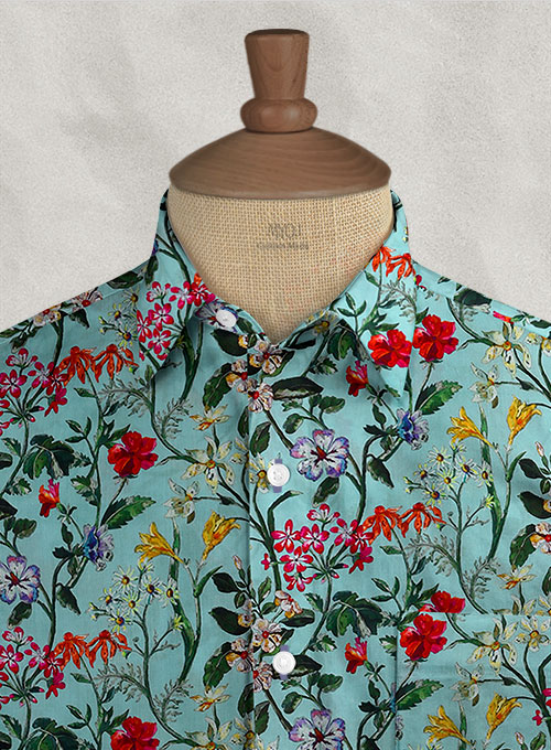 Liberty Munain Cotton Shirt - Half Sleeves